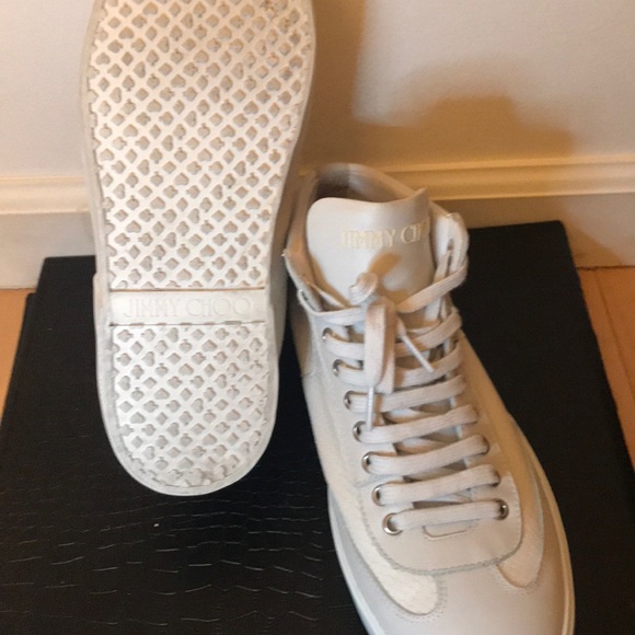 Jimmy Choo light beige sneakers 42.5 (US 9.5). - Picture 6 of 7